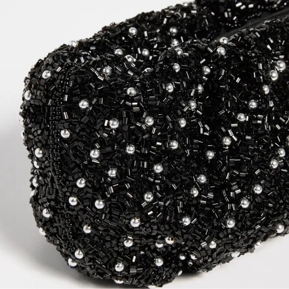 STAUD Cosmic Wave Beaded Bean Bag in Black, New w/Tag - Picture 11 of 12